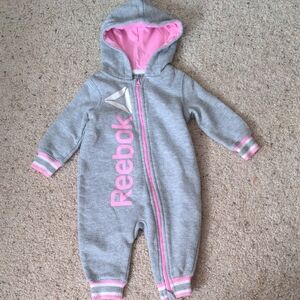 Fleece Lined Reebok Baby Romper